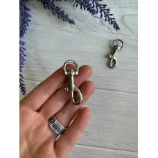 Карабін "  Люкс  4,5 * 1,6 см   " срібло 1 шт