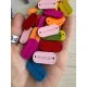 Бірки дерев'яні прямокутні " Handmade " кольорові  20 шт